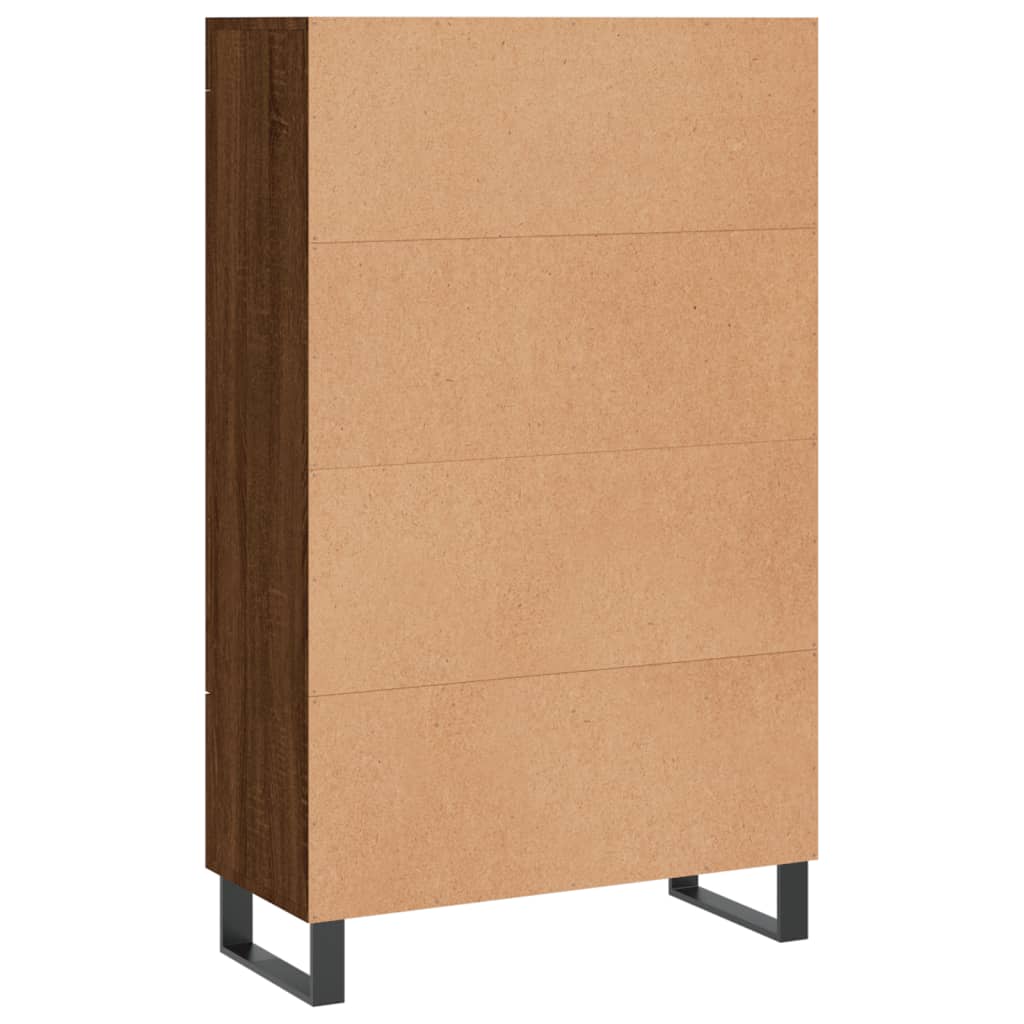 vidaXL Highboard Braun Eichen-Optik 69,5x31x115 cm Holzwerkstoff