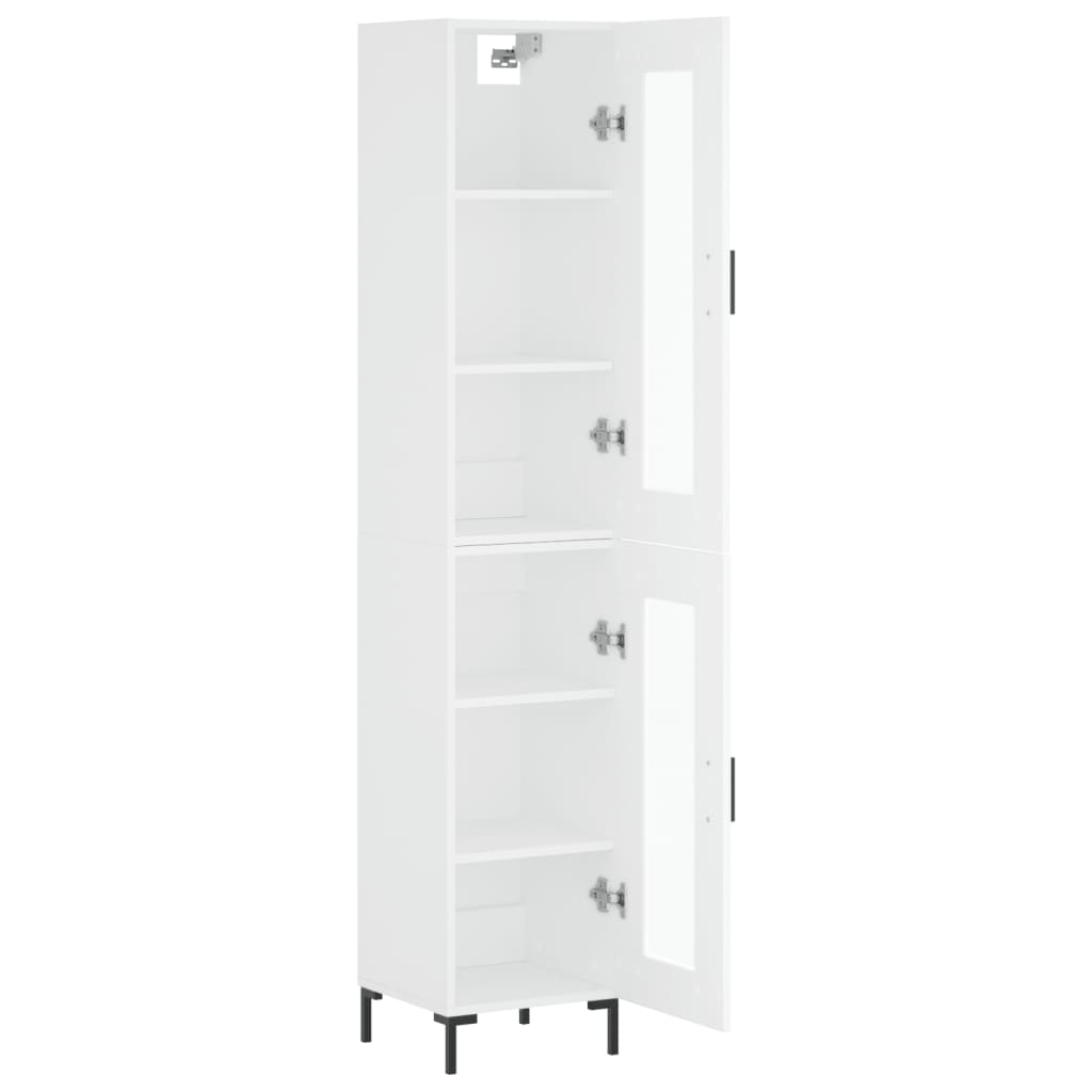 vidaXL Highboard Weiß 34,5x34x180 cm Holzwerkstoff