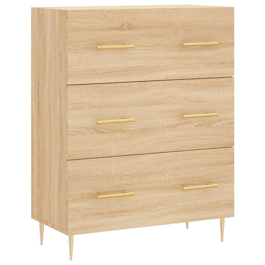 vidaXL Sideboard Sonoma-Eiche 69,5x34x90 cm Holzwerkstoff