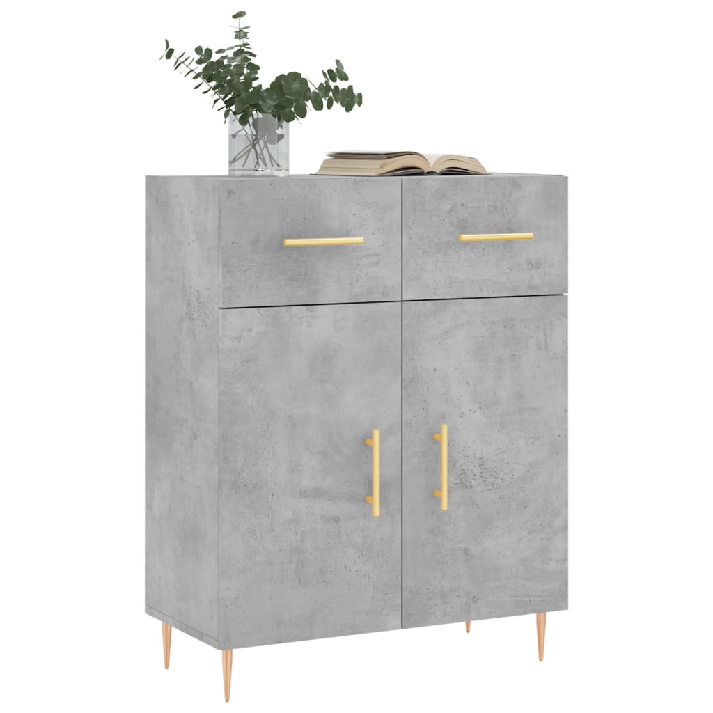 vidaXL Sideboard Betongrau 69,5x34x90 cm Holzwerkstoff