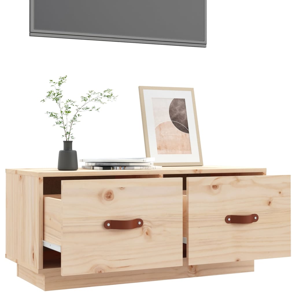 vidaXL TV-Schrank 80x34x35 cm Massivholz Kiefer