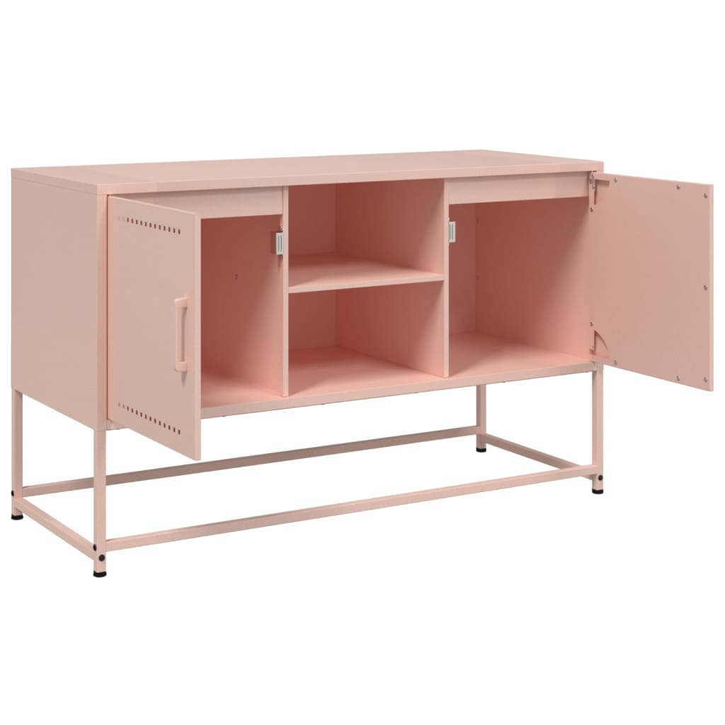 vidaXL TV-Schrank Rosa 100,5x39x60,5 cm Stahl