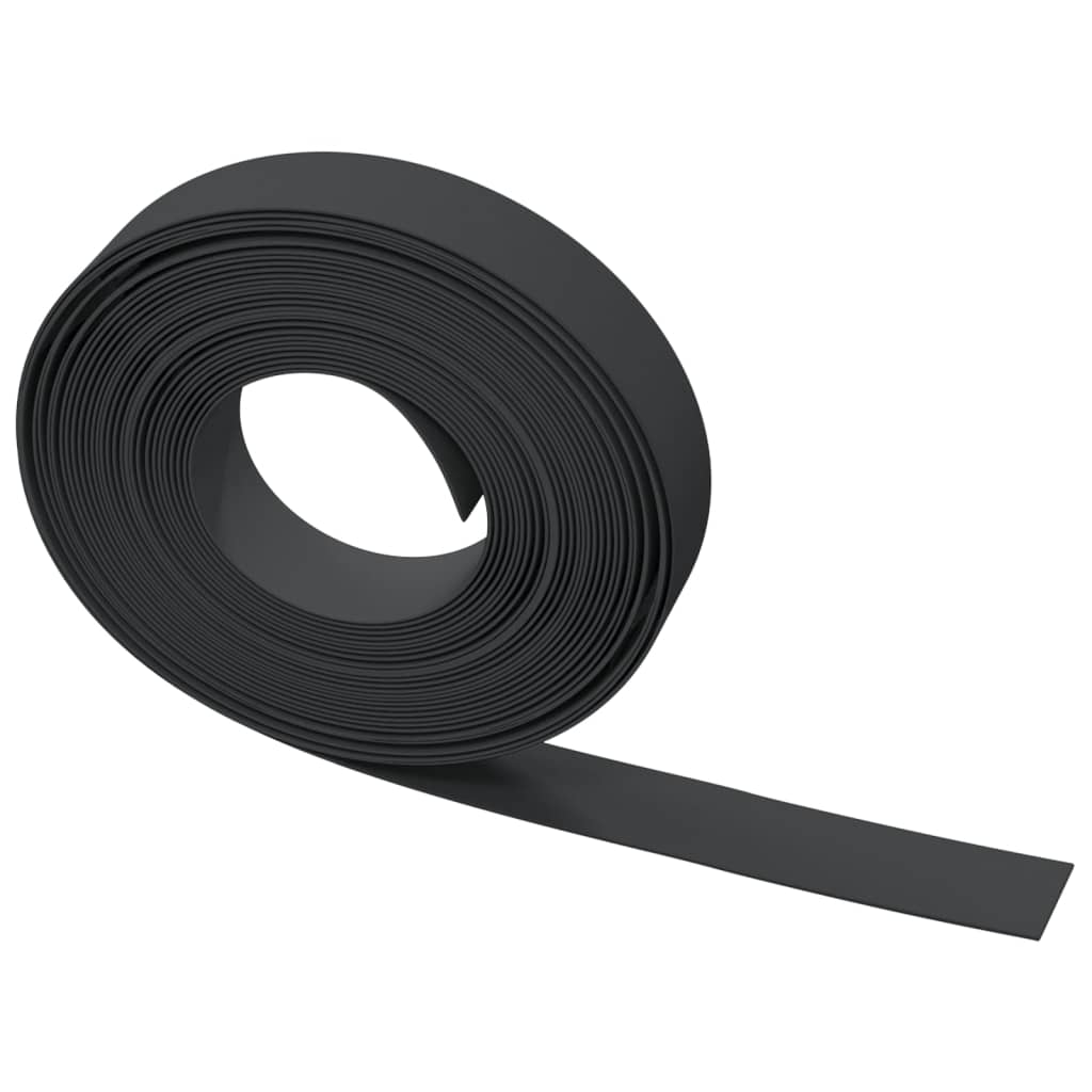 vidaXL Rasenkanten 4 Stk. Schwarz 10 m 10 cm Polyethylen