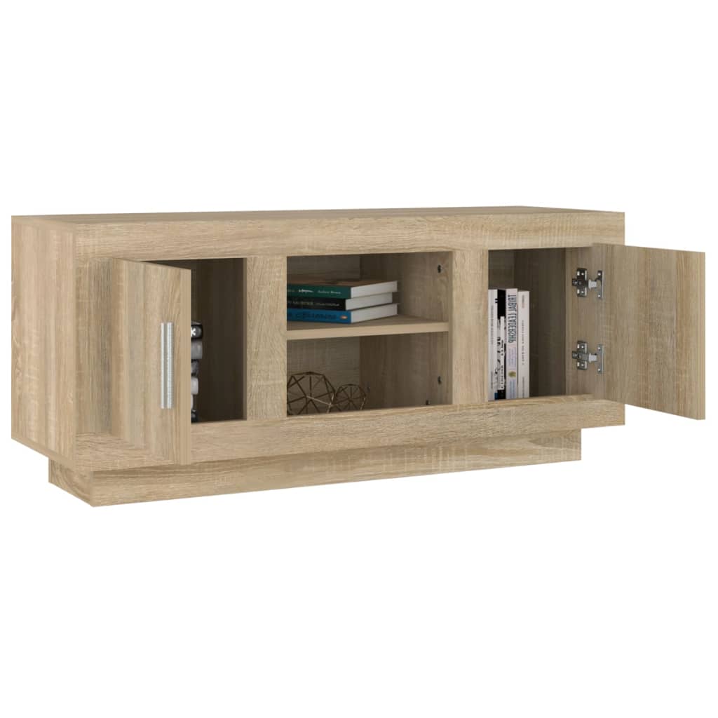 vidaXL TV-Schrank Sonoma-Eiche 102x35x45 cm Holzwerkstoff