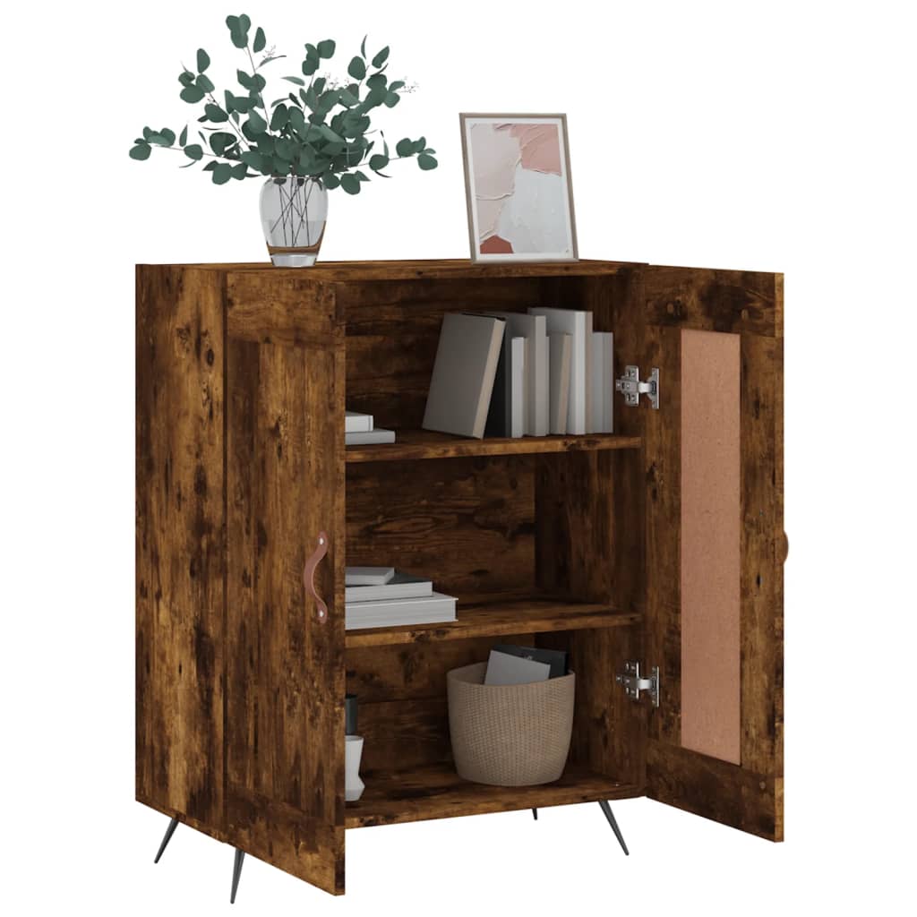 vidaXL Sideboard Räuchereiche 69,5x34x90 cm Holzwerkstoff