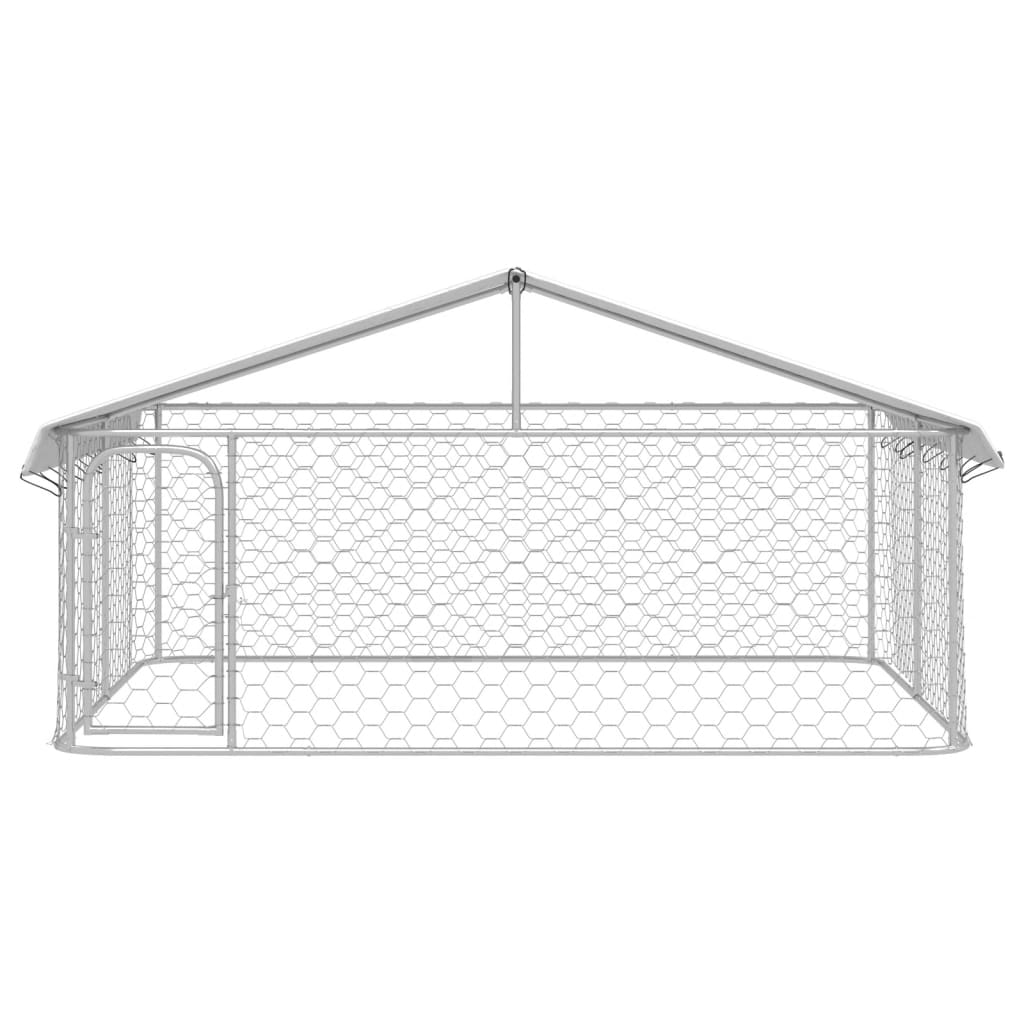 vidaXL Outdoor-Hundezwinger mit Dach 300x300x150 cm