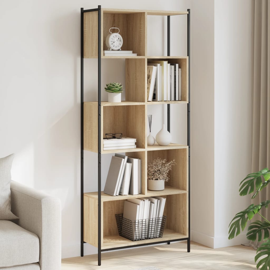 vidaXL Bücherregal Sonoma-Eiche 72x28x172 cm Holzwerkstoff