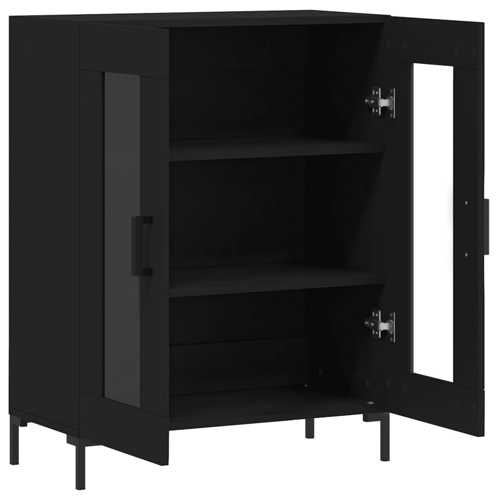 vidaXL Sideboard Schwarz 69,5x34x90 cm Holzwerkstoff