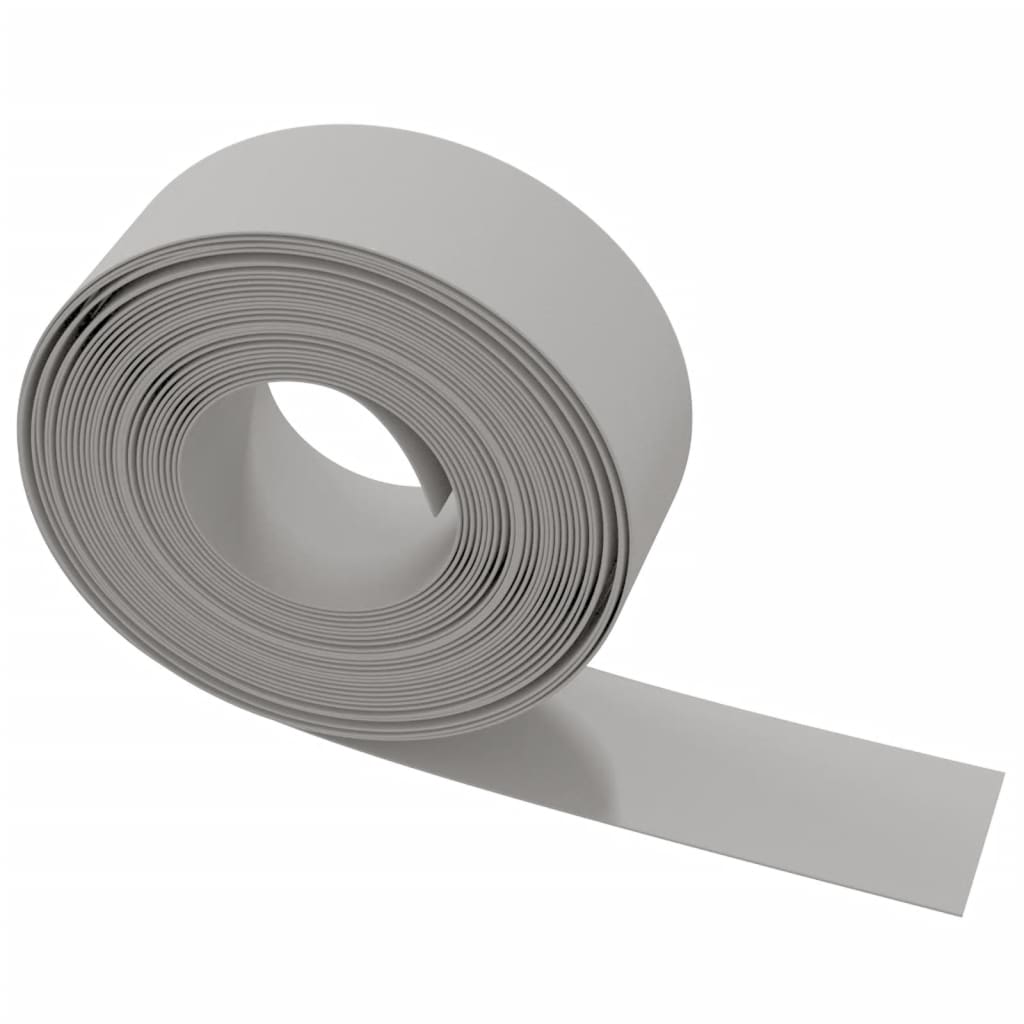 vidaXL Rasenkanten 4 Stk. Grau 10 m 20 cm Polyethylen