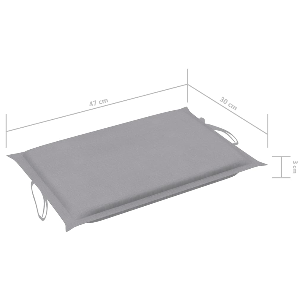 vidaXL Sonnenliegen 2 Stk. mit Auflagen Massivholz Akazie