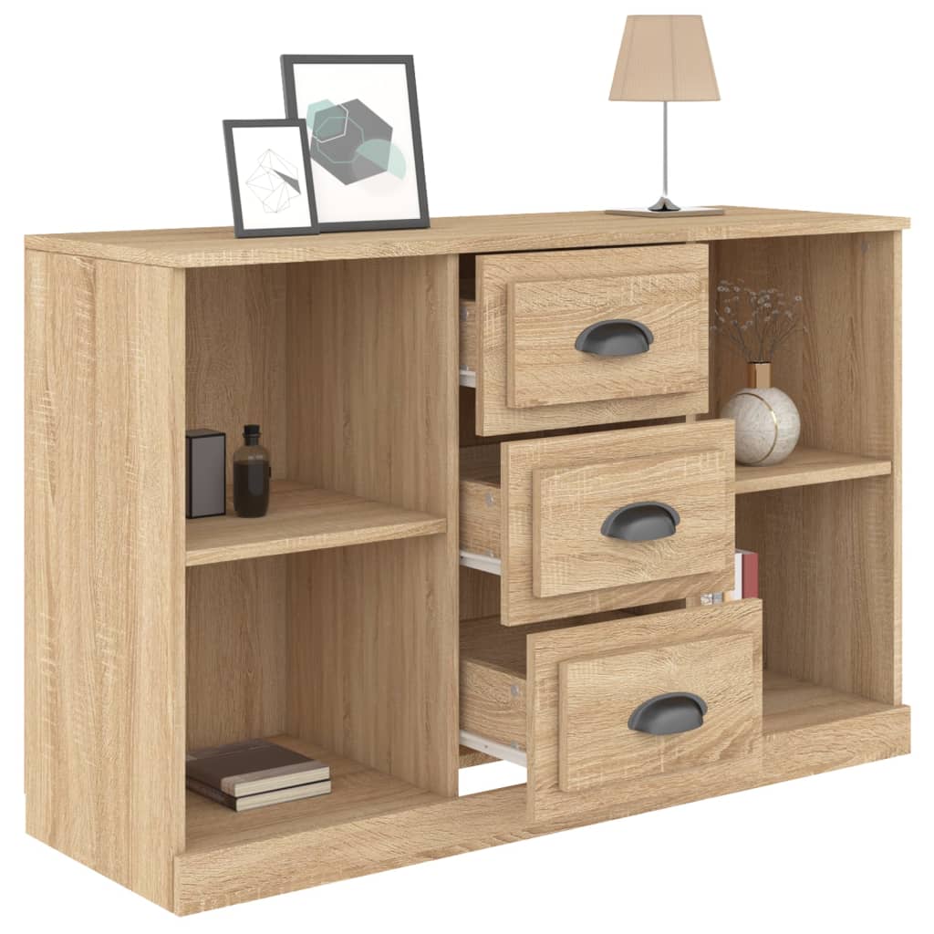 vidaXL Sideboard Sonoma-Eiche 104,5x35,5x67,5 cm Holzwerkstoff