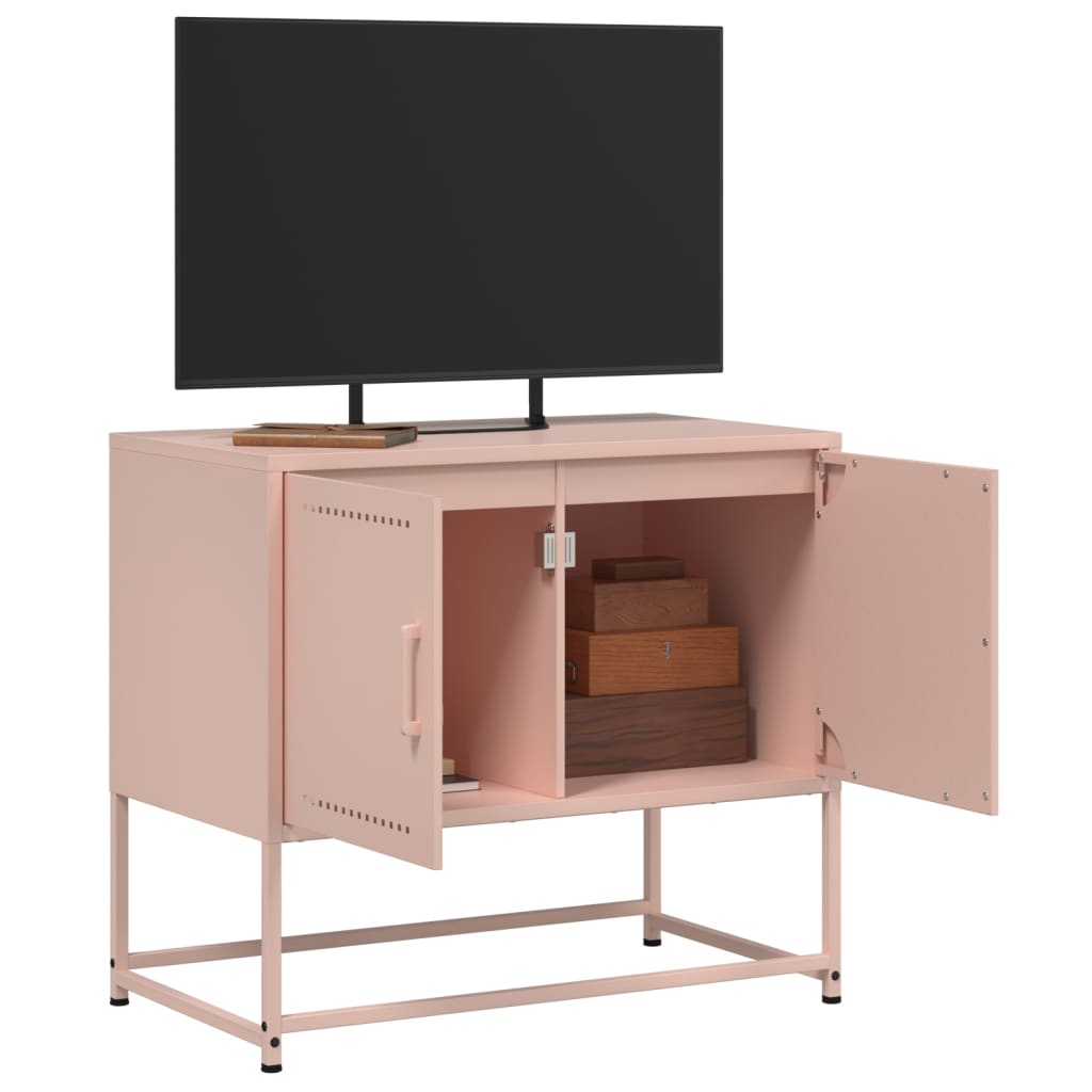 vidaXL TV-Schrank Rosa 68,5x39x60,5 cm Stahl