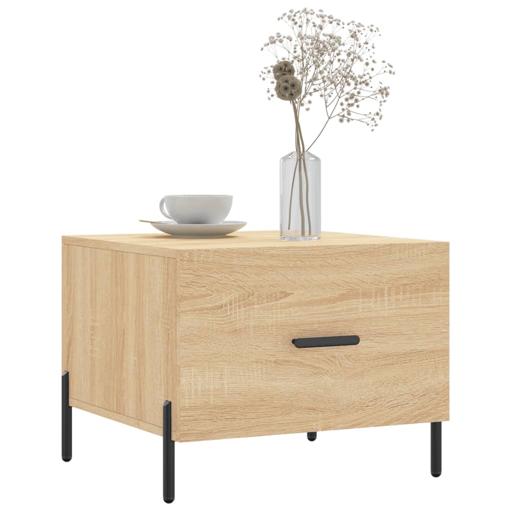 vidaXL Couchtisch Sonoma-Eiche 50x50x40 cm Holzwerkstoff