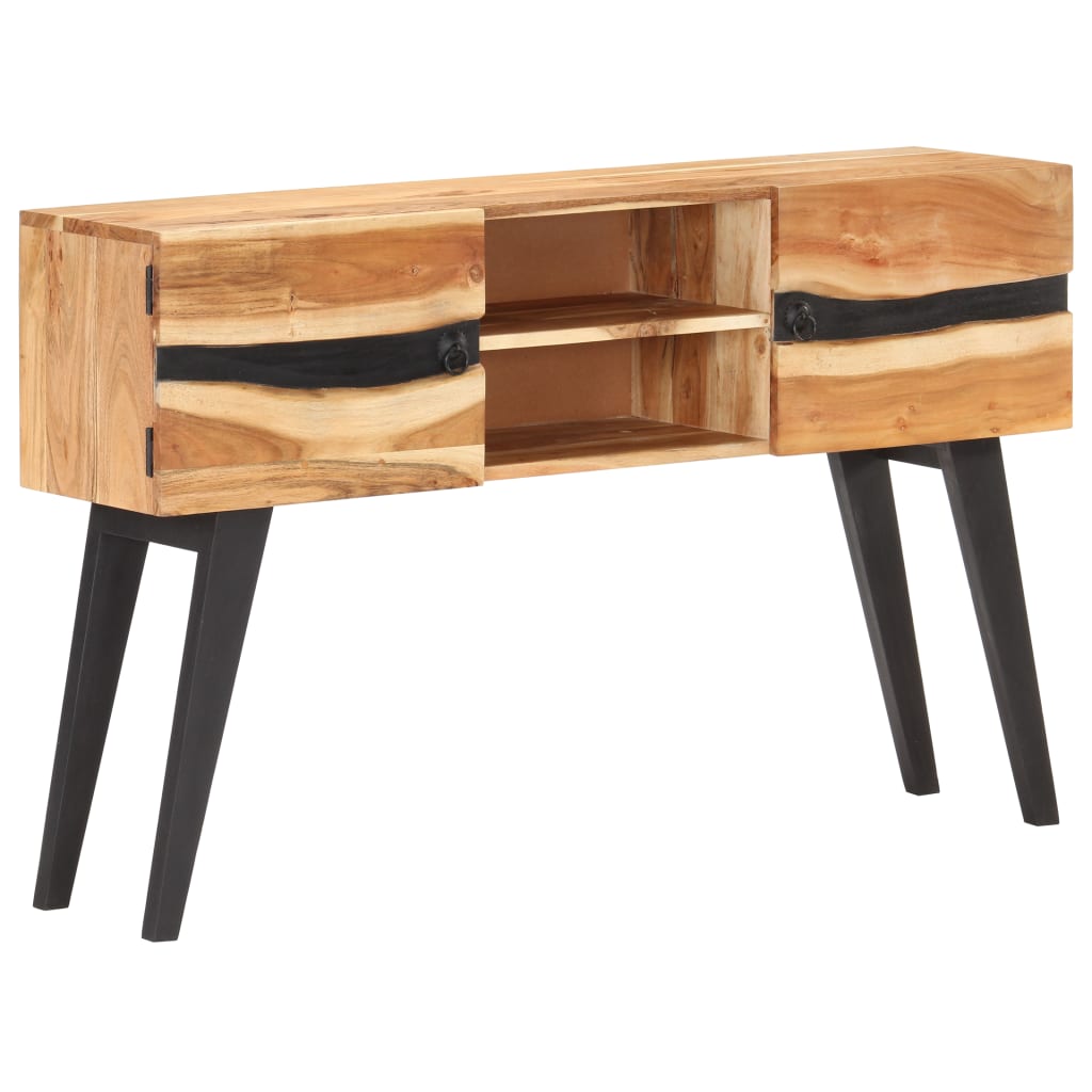 vidaXL Sideboard 120x30x75 cm Akazie Massivholz