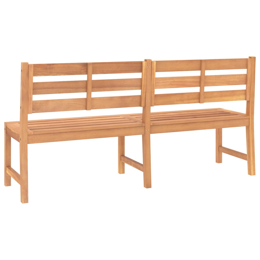 vidaXL Gartenbank 180 cm Massivholz Teak