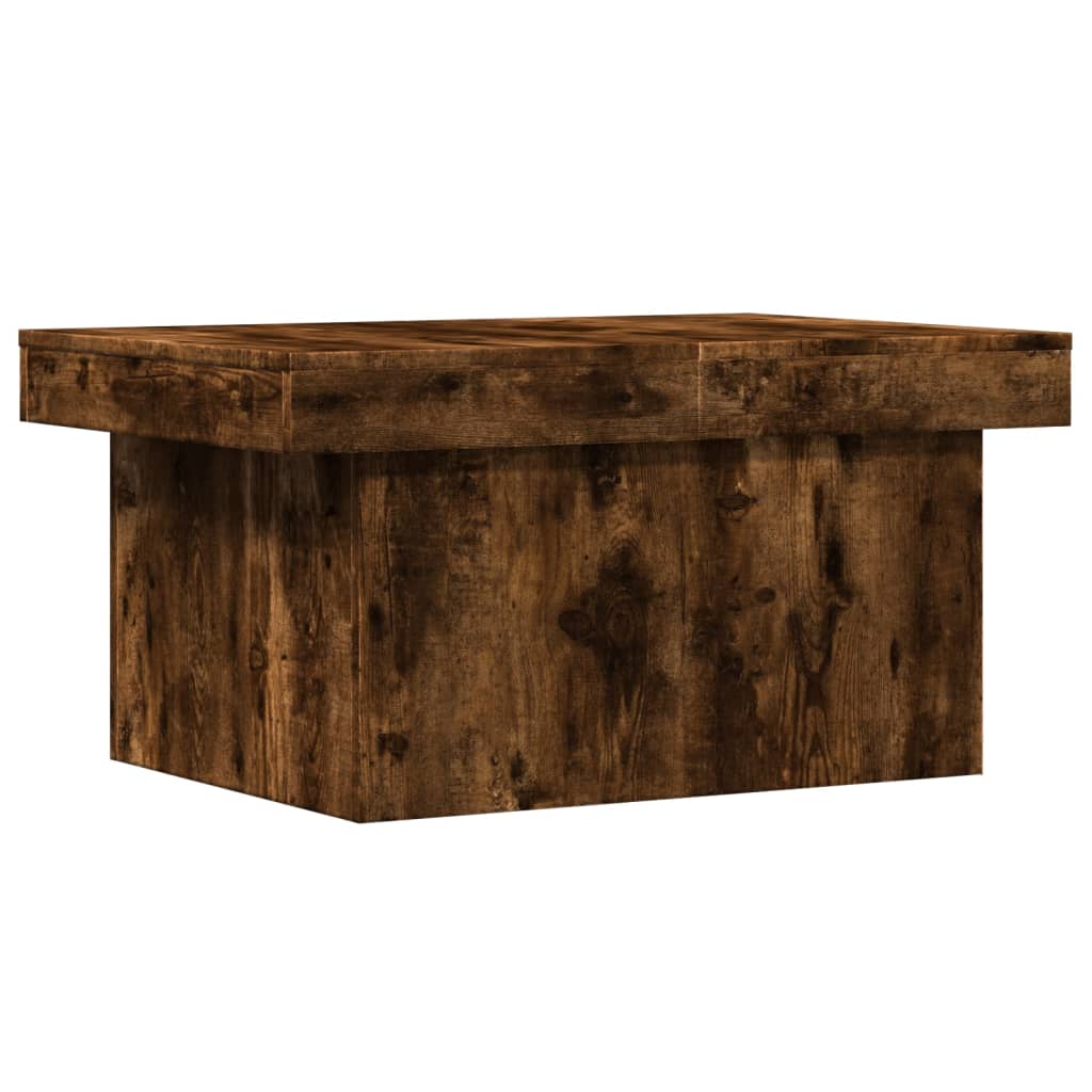 vidaXL Couchtisch Räuchereiche 80x55x40 cm Holzwerkstoff