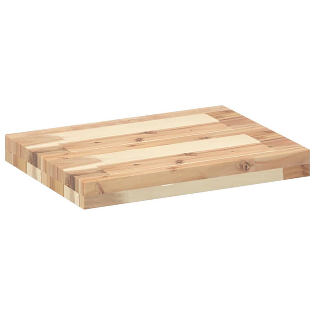 vidaXL Schweberegale 4 Stk. 60x30x4 cm Massivholz Akazie Unbehandelt