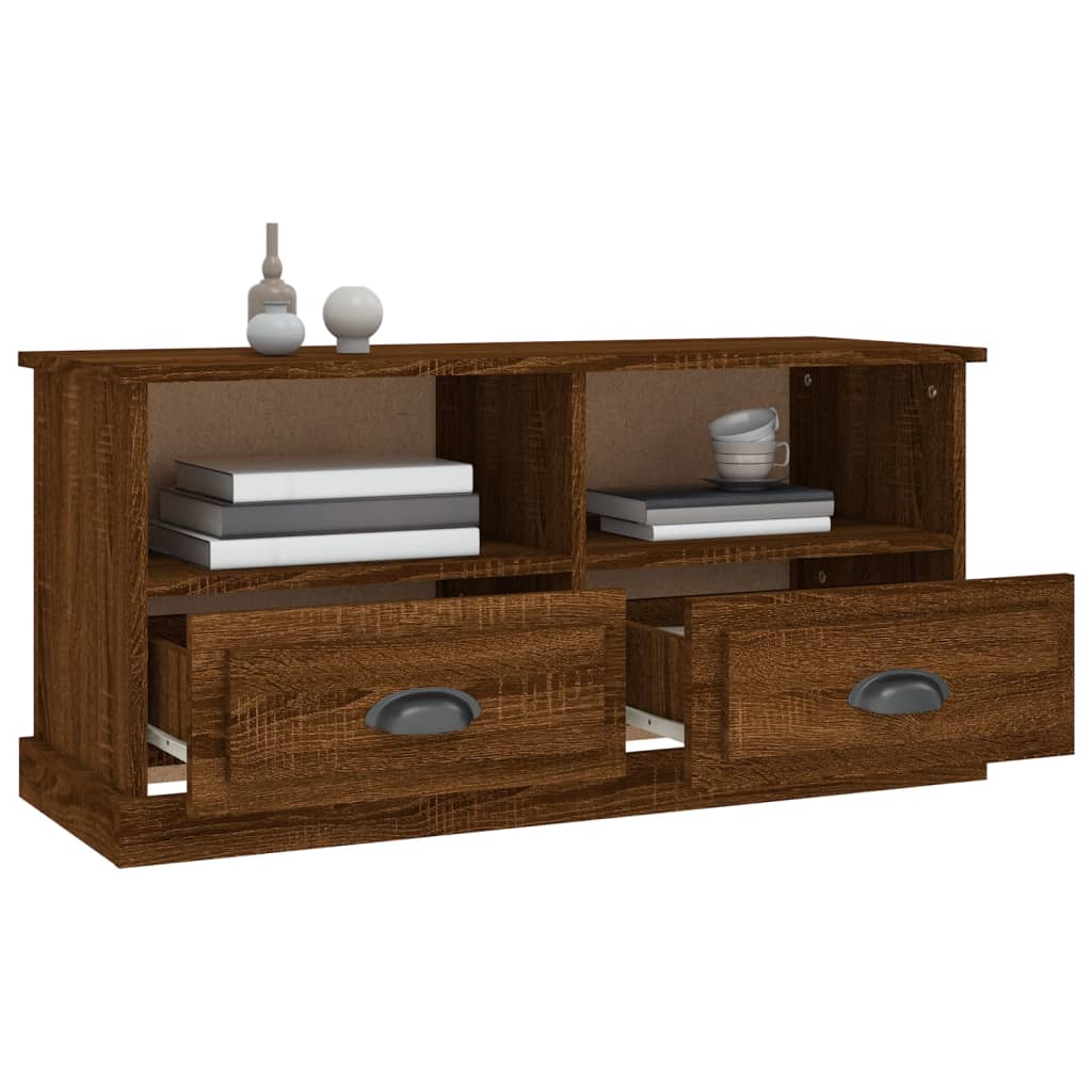 vidaXL TV-Schrank Braun Eichen-Optik 93x35,5x45 cm Holzwerkstoff