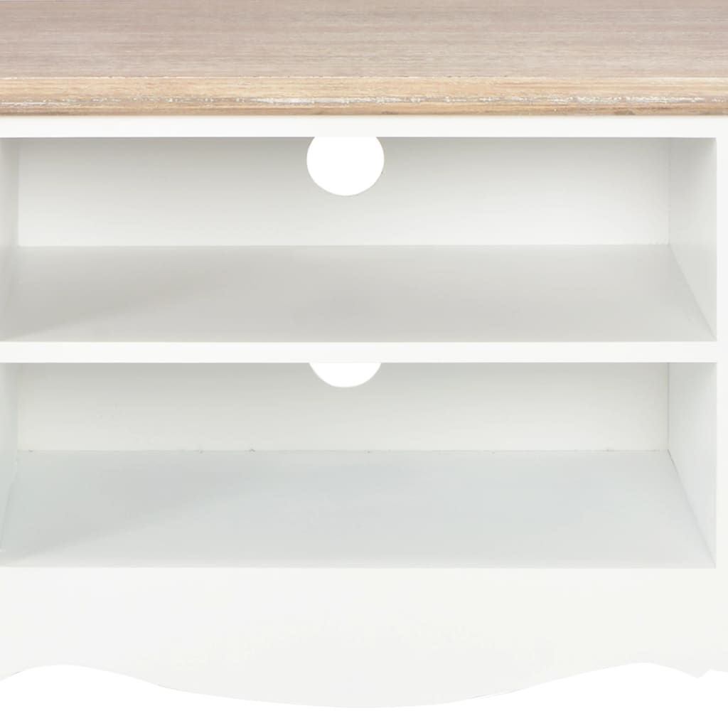 vidaXL TV-Schrank Weiß 120×30×40 cm Holz