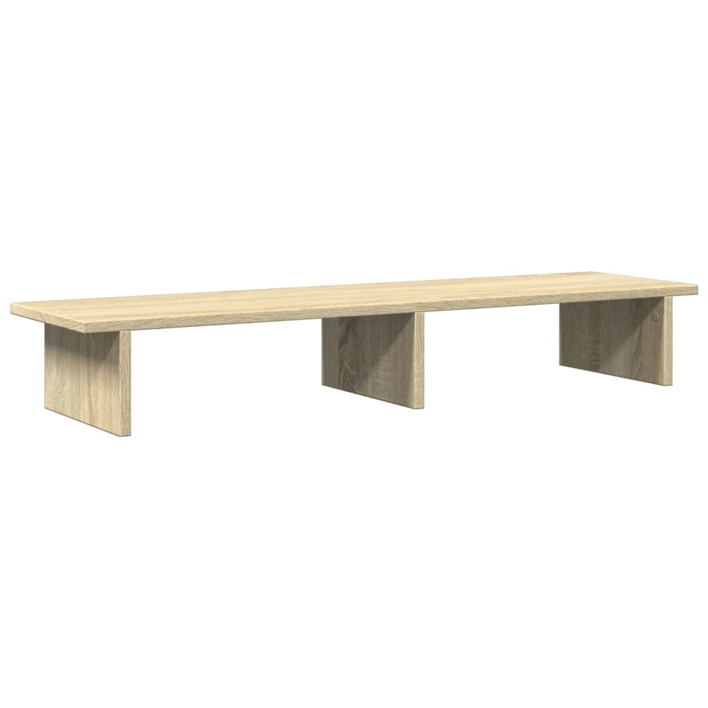 vidaXL Monitorständer Sonoma-Eiche 100x27x15 cm Holzwerkstoff