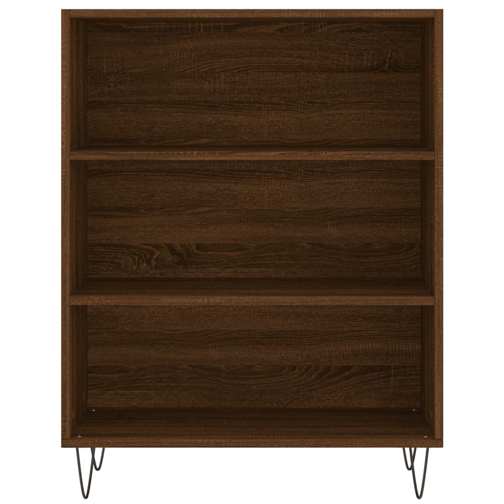 vidaXL Highboard Braun Eichen-Optik 69,5x34x180 cm Holzwerkstoff