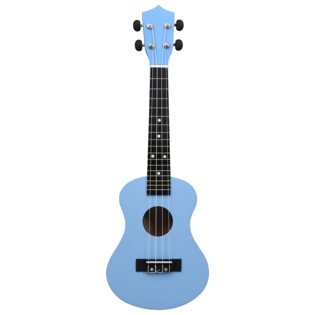 vidaXL Sopran-Ukulele-Set mit Tasche für Kinder Babyblau 23"