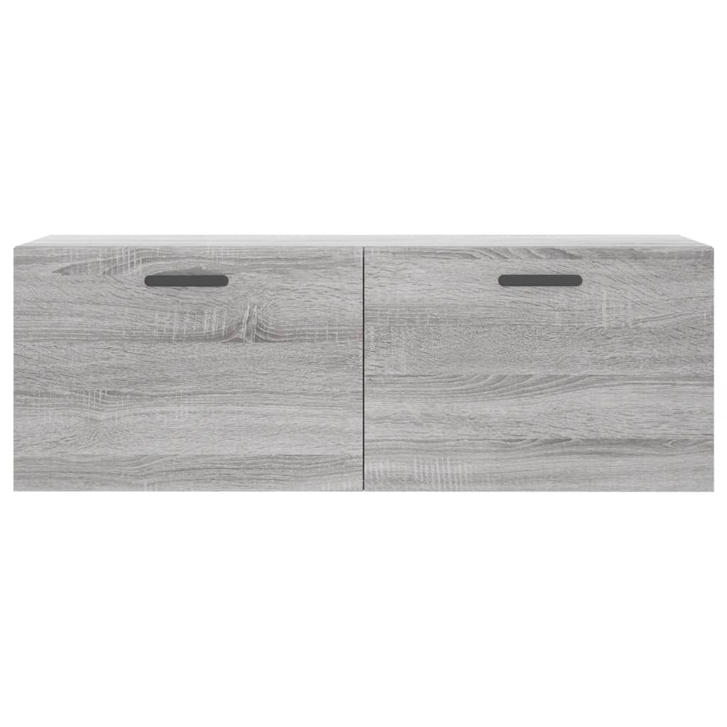 vidaXL Wandschrank Grau Sonoma 100x36,5x35 cm Holzwerkstoff