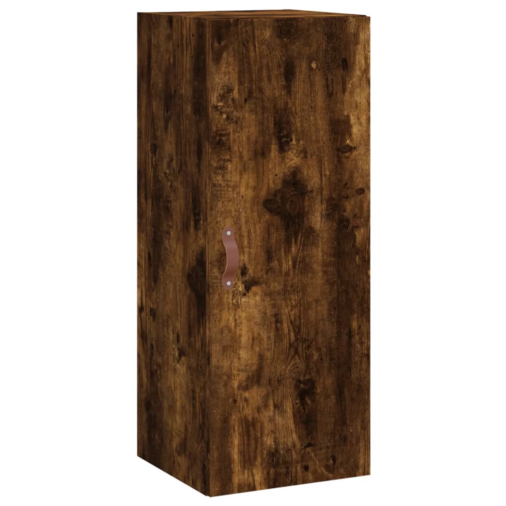 vidaXL Highboard Räuchereiche 34,5x34x180 cm Holzwerkstoff