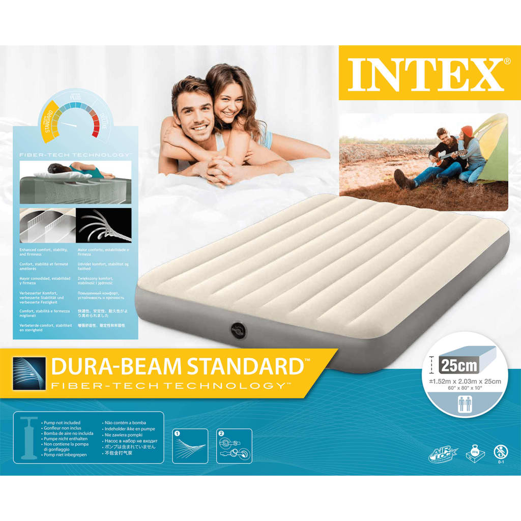 Intex Luftmatratze Dura-Beam Standard Single-High 152x203x25 cm