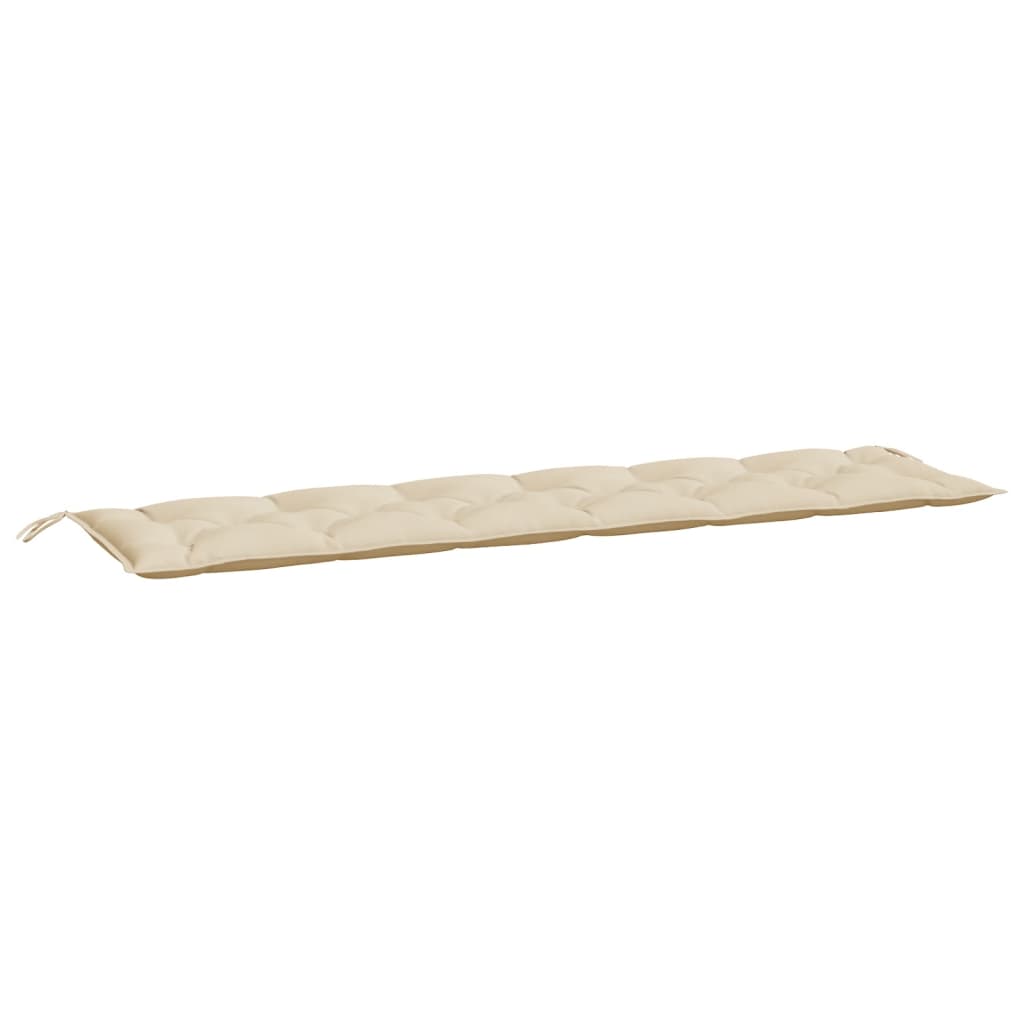 vidaXL Gartenbank-Auflagen 2 Stk. Beige 200x50x7 cm Oxford-Gewebe