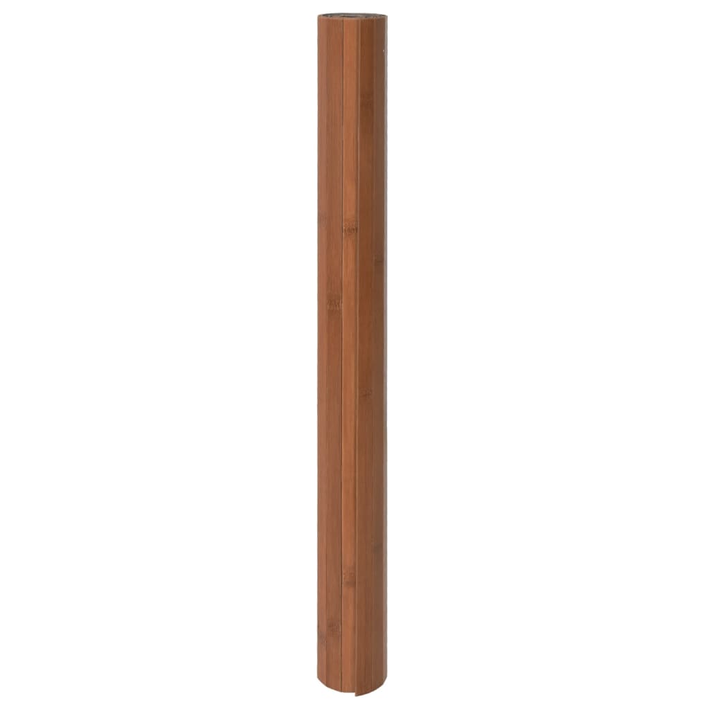 vidaXL Teppich Rechteckig Braun 70x100 cm Bambus