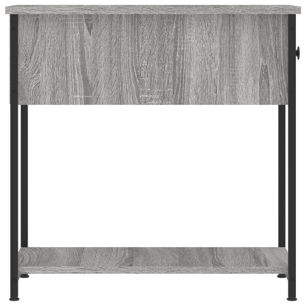 vidaXL Nachttisch Grau Sonoma-Eiche 30x60x60 cm Holzwerkstoff