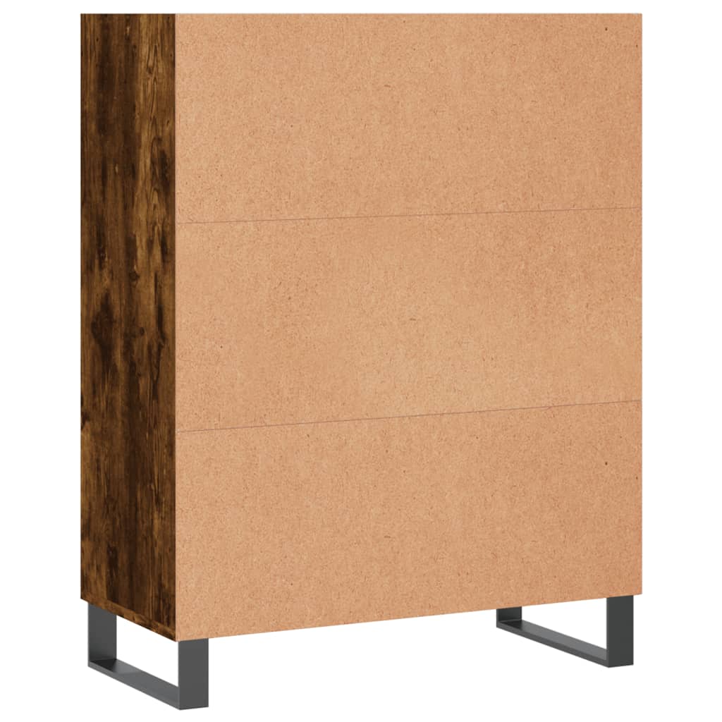 vidaXL Regalschrank Räuchereiche 69,5x32,5x90 cm Holzwerkstoff