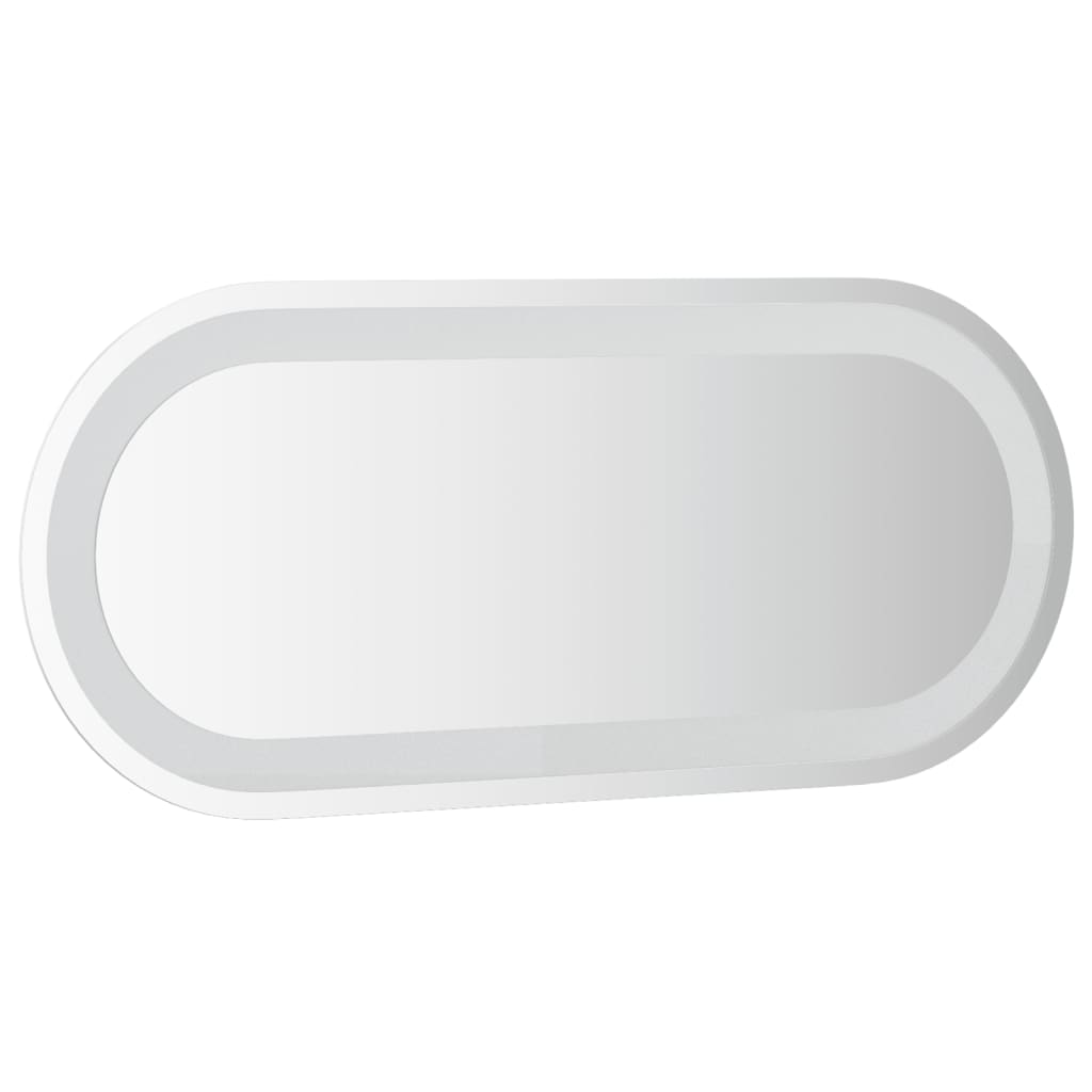 vidaXL LED-Badspiegel 70x30 cm Oval