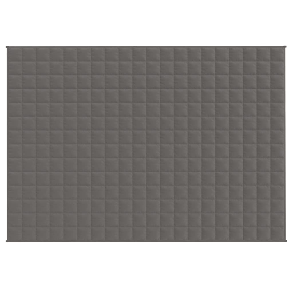 vidaXL Gewichtsdecke Grau 140x200 cm 6 kg Stoff