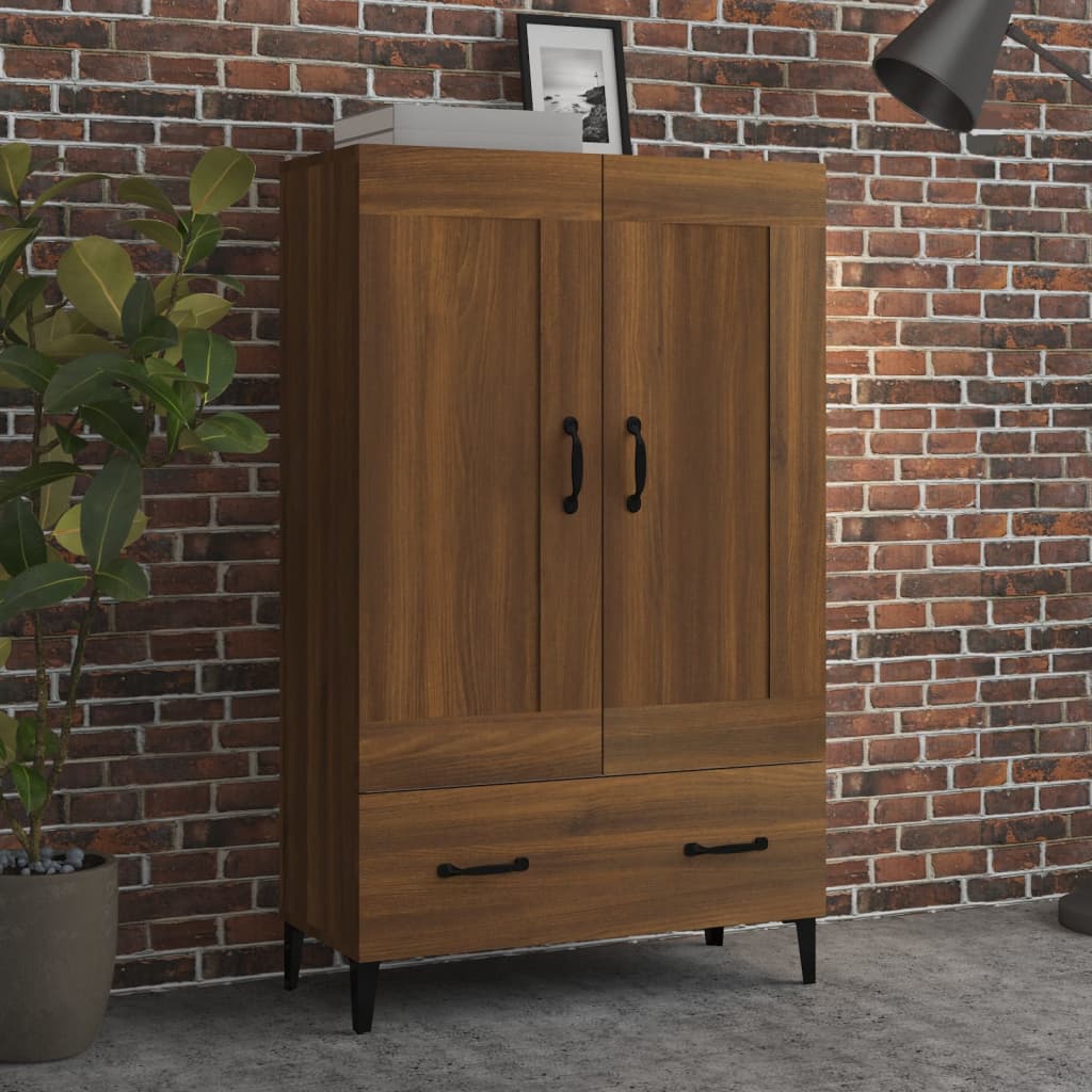 vidaXL Highboard Braun Eichen-Optik 70x31x115 cm Holzwerkstoff