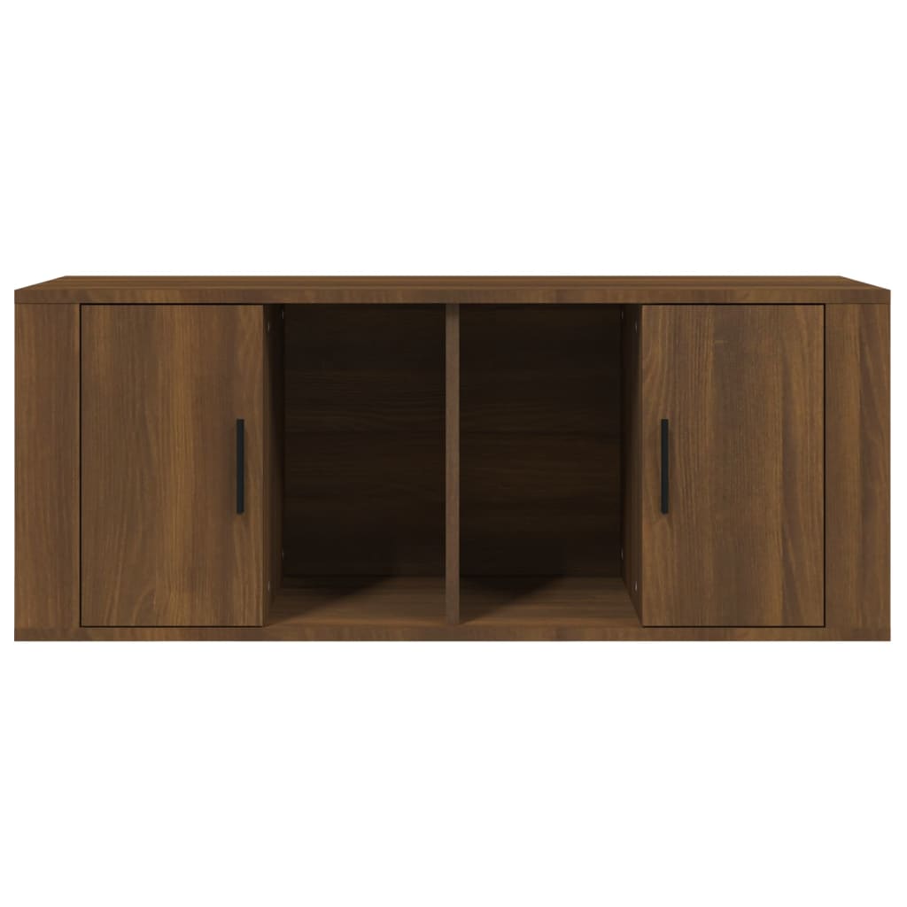 vidaXL TV-Schrank Braun Eichen-Optik 100x35x40 cm Holzwerkstoff