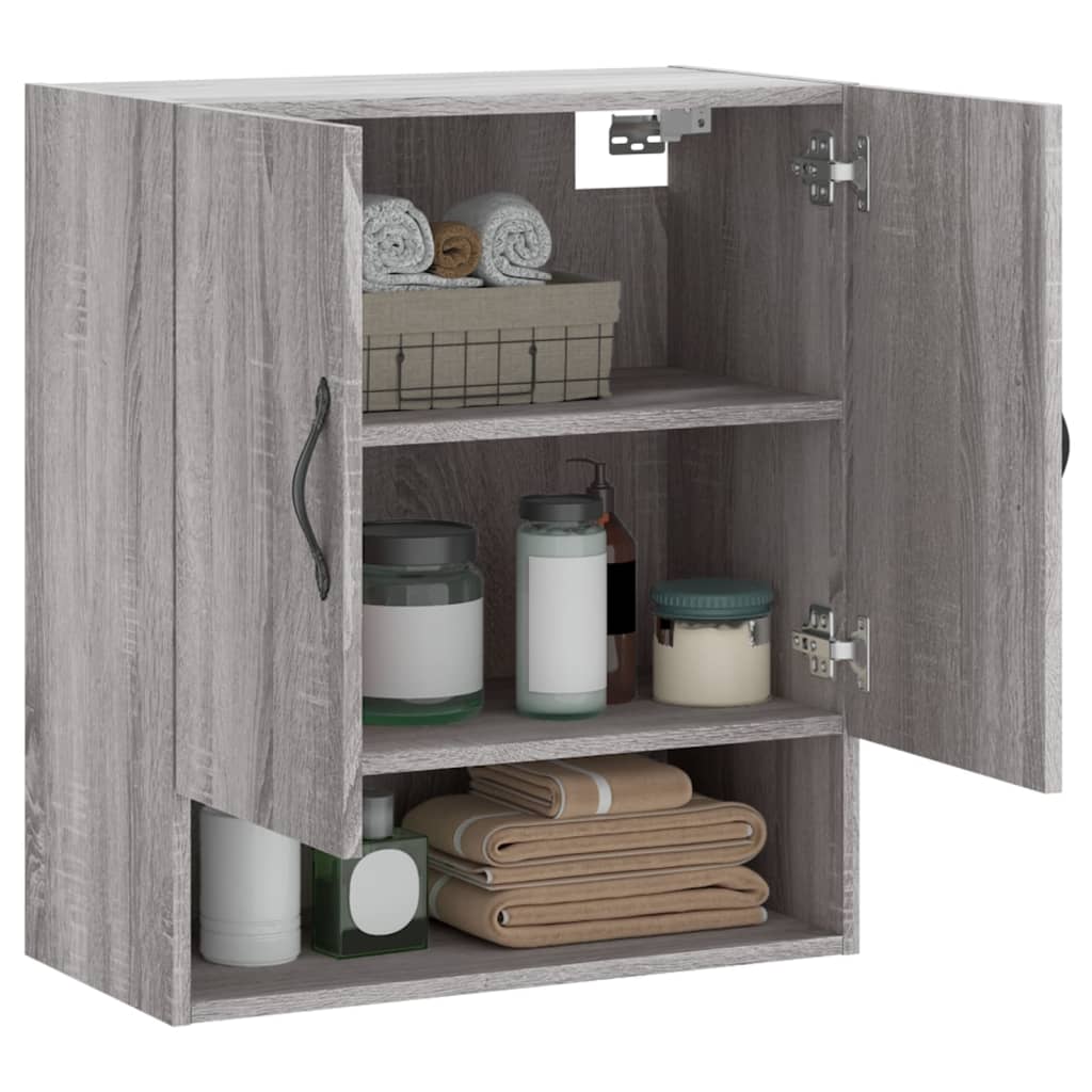 vidaXL Wandschrank Grau Sonoma 60x31x70 cm Holzwerkstoff