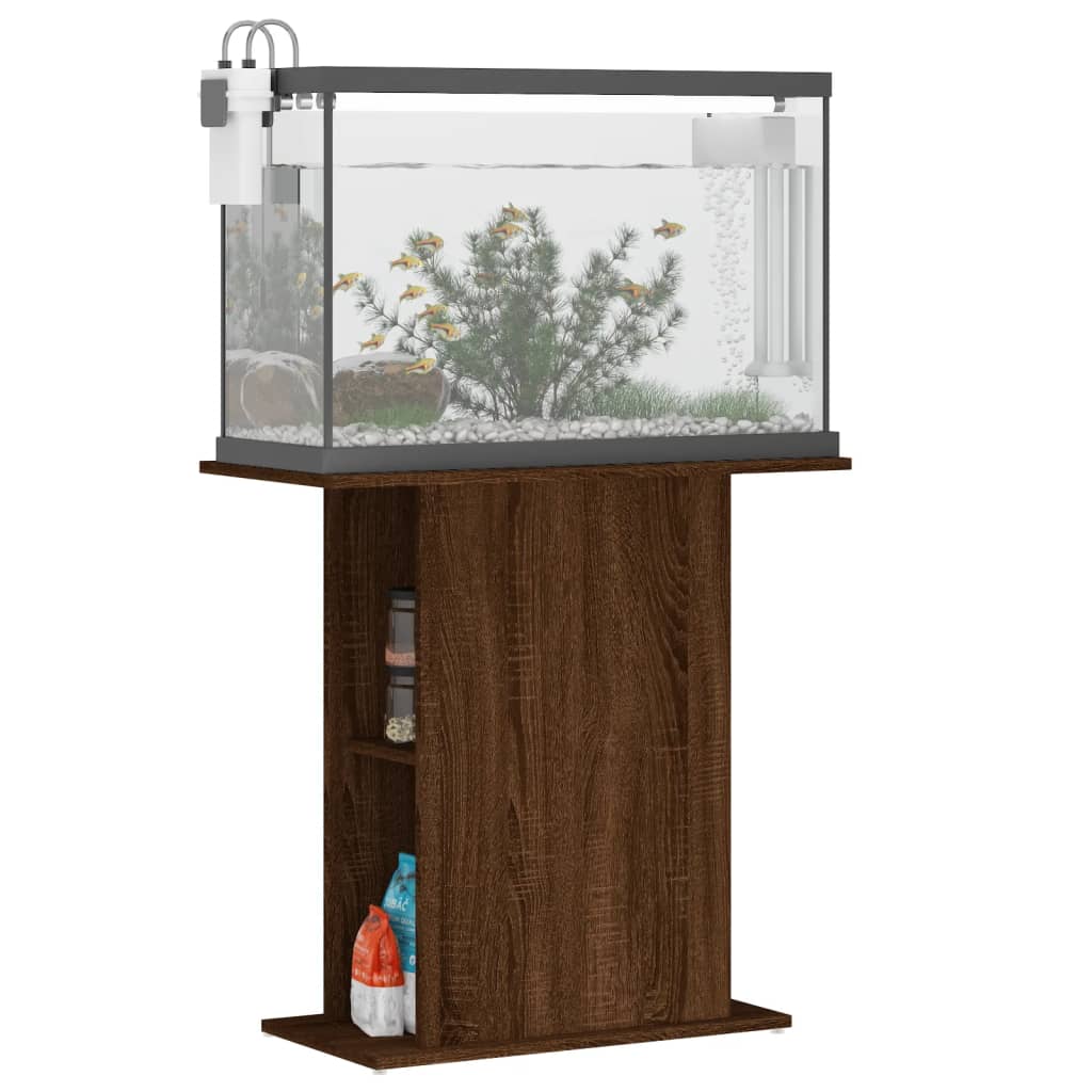 vidaXL Aquariumständer Braun Eichen-Optik 75x36x72,5 cm Holzwerkstoff