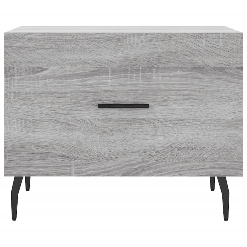 vidaXL Couchtische 2 Stk. Grau Sonoma 50x50x40 cm Holzwerkstoff