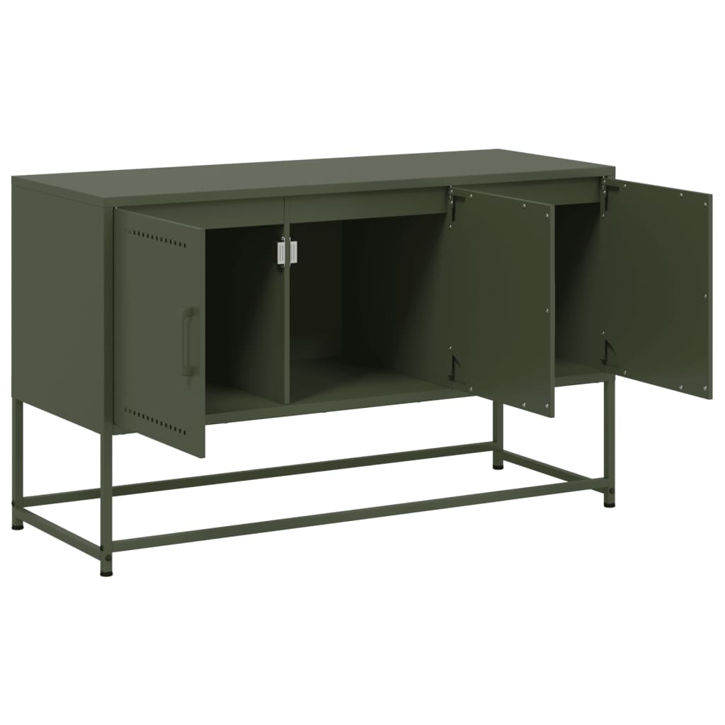 vidaXL TV-Schrank Olivgrün 100,5x39x60,5 cm Stahl