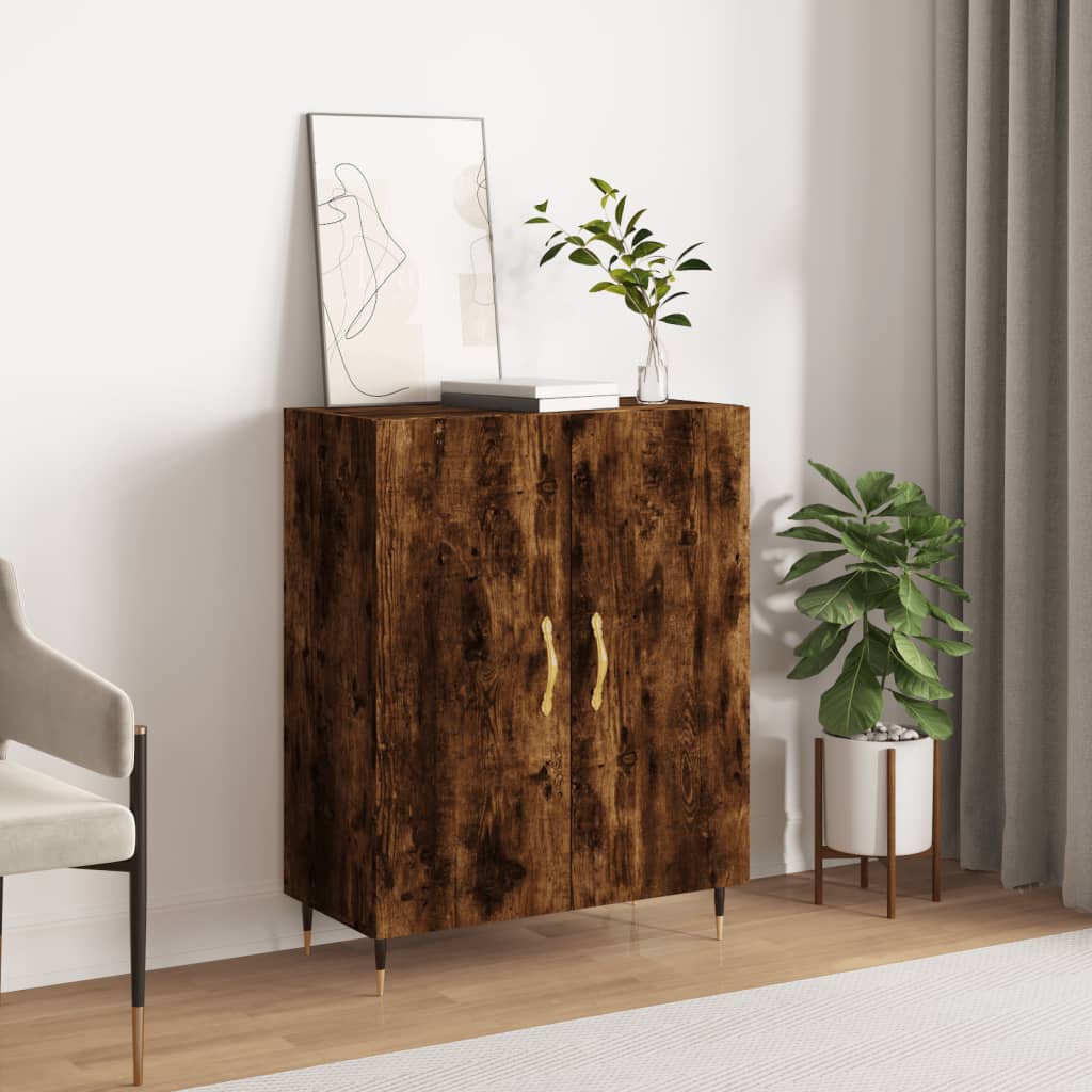 vidaXL Sideboard Räuchereiche 69,5x34x90 cm Holzwerkstoff