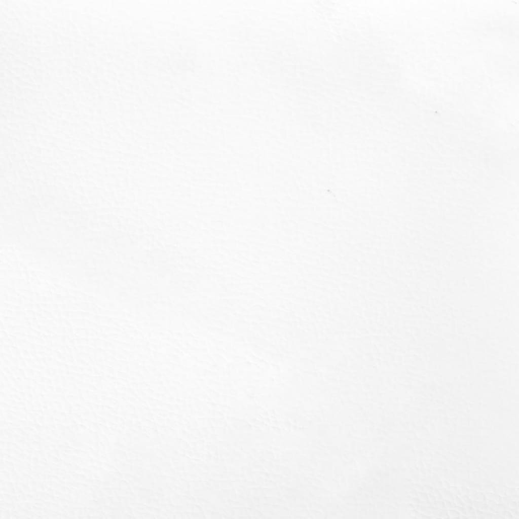 vidaXL Taschenfederkernmatratze Weiß 120x190x20 cm Kunstleder