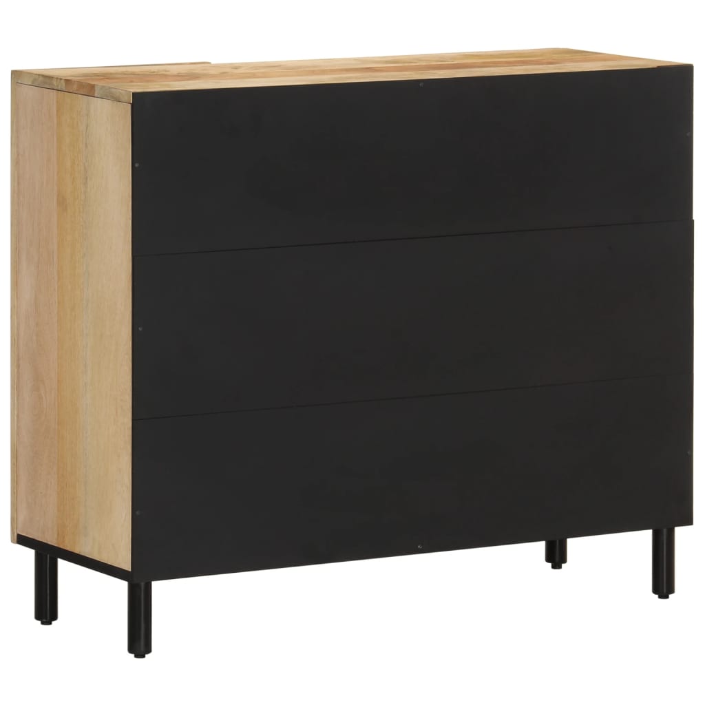 vidaXL Beistellschrank 90x33x75 cm Massivholz Mango