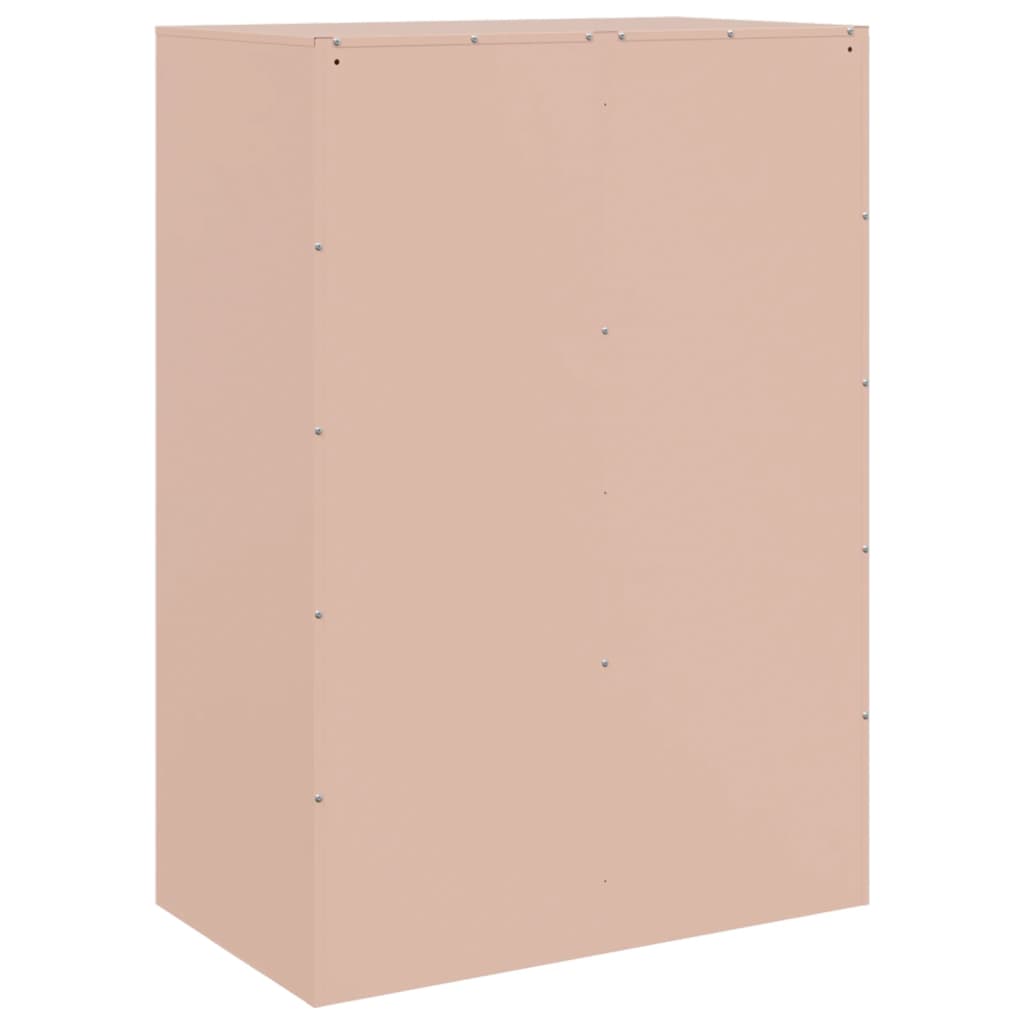 vidaXL Highboard Rosa 67x39x95 cm Stahl