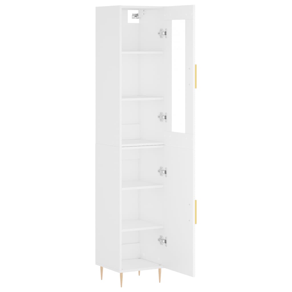 vidaXL Highboard Weiß 34,5x34x180 cm Holzwerkstoff