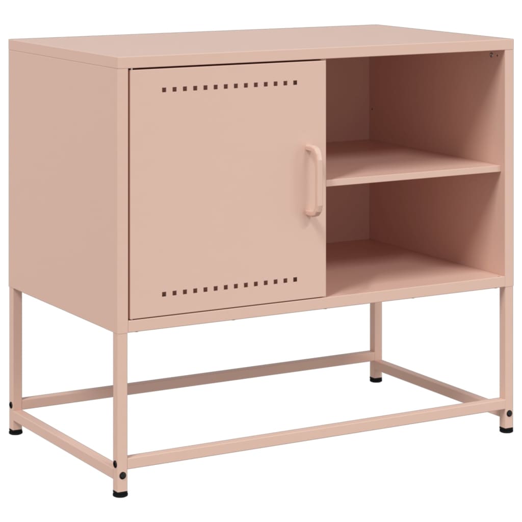 vidaXL TV-Schrank Rosa 68x39x60,5 cm Stahl