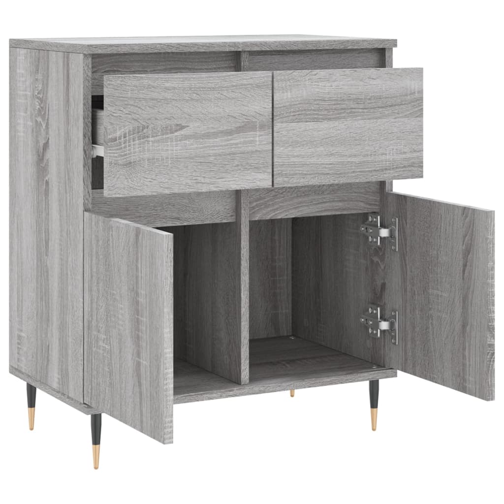 vidaXL Sideboard Grau Sonoma 60x35x70 cm Holzwerkstoff