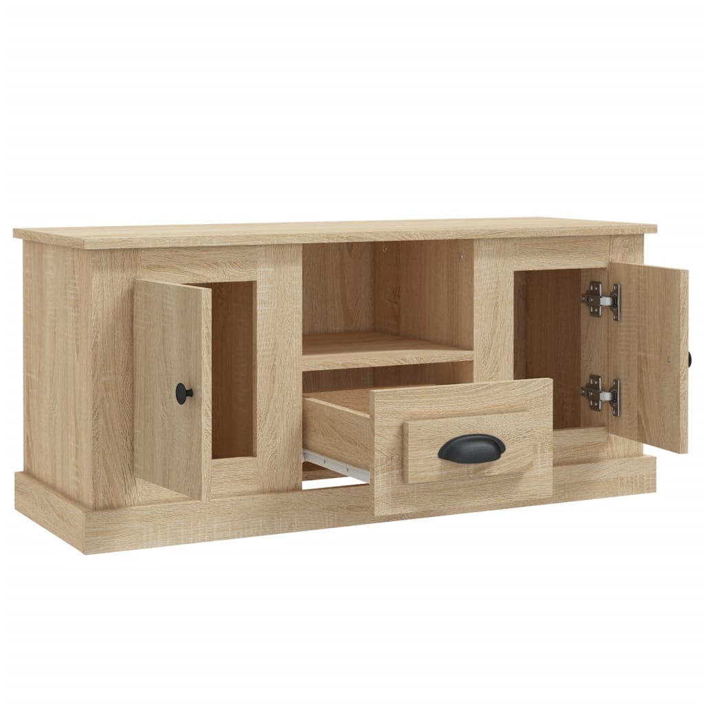 vidaXL TV-Schrank Sonoma-Eiche 100x35,5x45 cm Holzwerkstoff