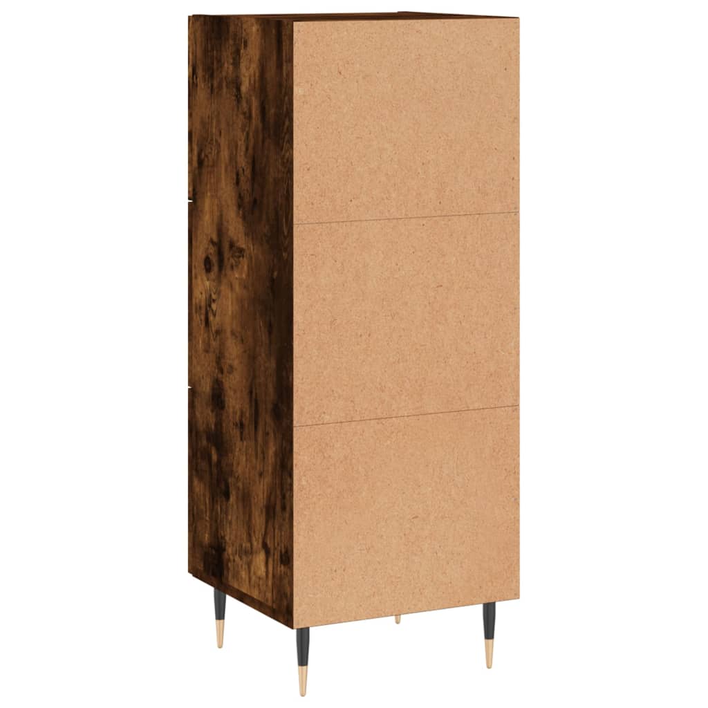 vidaXL Sideboard Räuchereiche 34,5x34x90 cm Holzwerkstoff